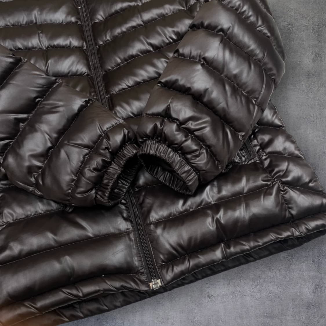 라코스테 Lacoste 딥브라운 넥 퍼 덕다운 패딩 48(95) 상품이미지6