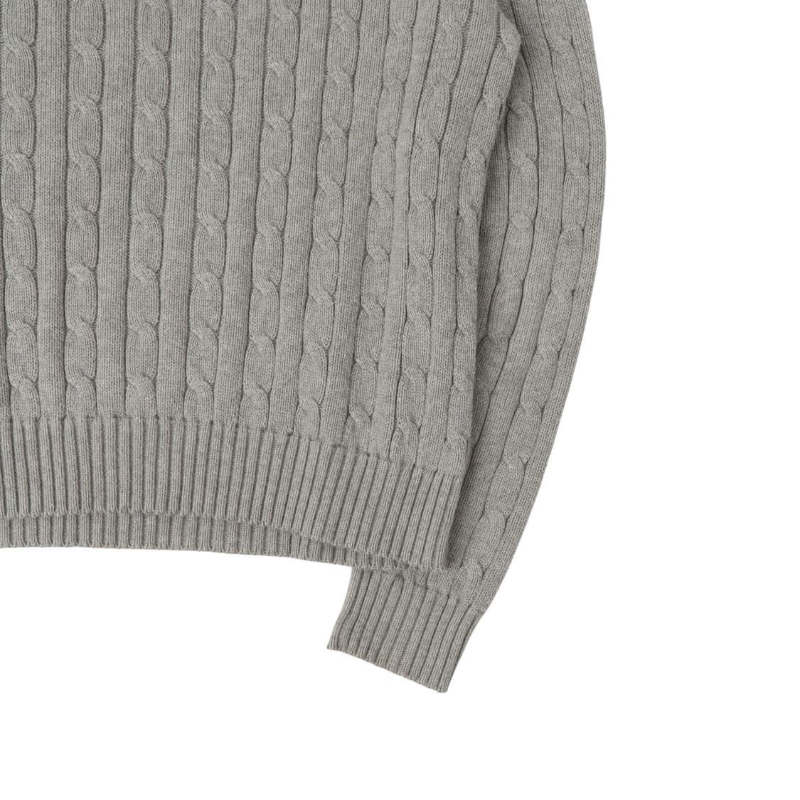 폴로 랄프로렌 QR 그레이 라운드 케이블 니트 상품이미지7