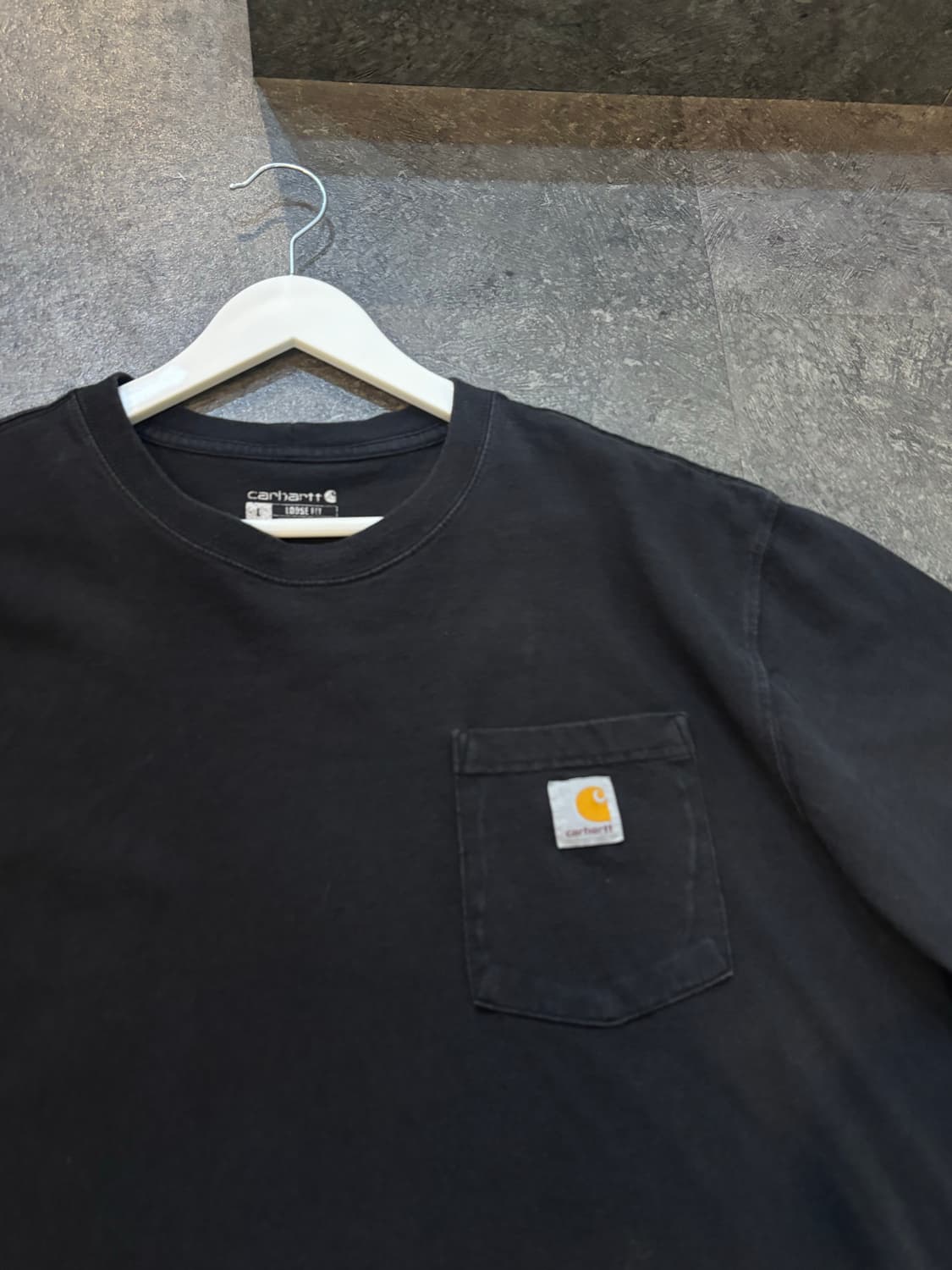 칼하트 루즈핏 반팔 티셔츠 블랙 L사이즈 상품이미지4