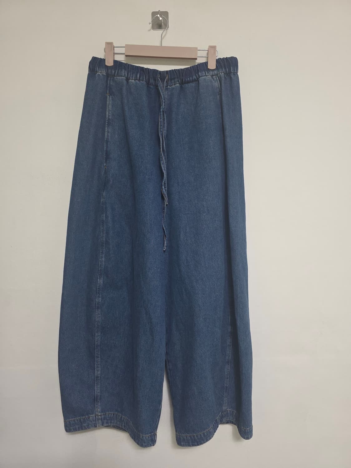 COS 코스 중청 배럴 레그 데님 드로스트링 팬츠 36 상품이미지3