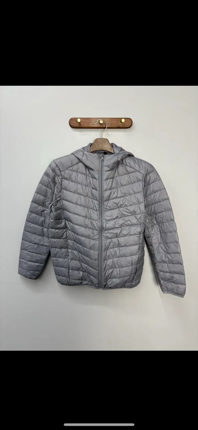 빈티지 그레이 라이트다운 경량 후드자켓 H1481 상품이미지2