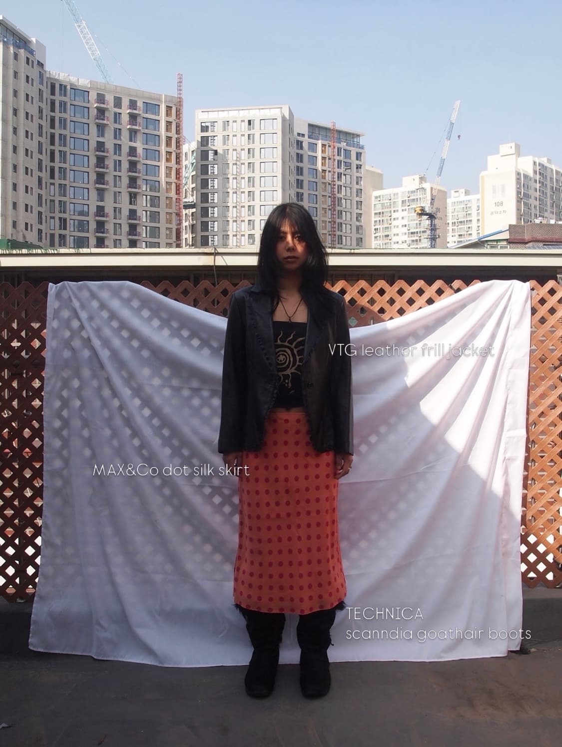 MAX&CO 도트 스커트 상품이미지1