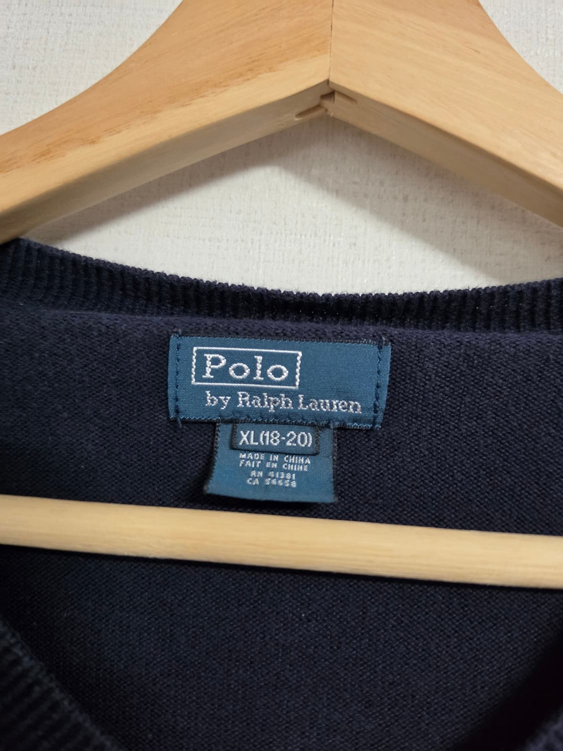 폴로 랄프로렌 브이넥 니트 18-20 상품이미지2