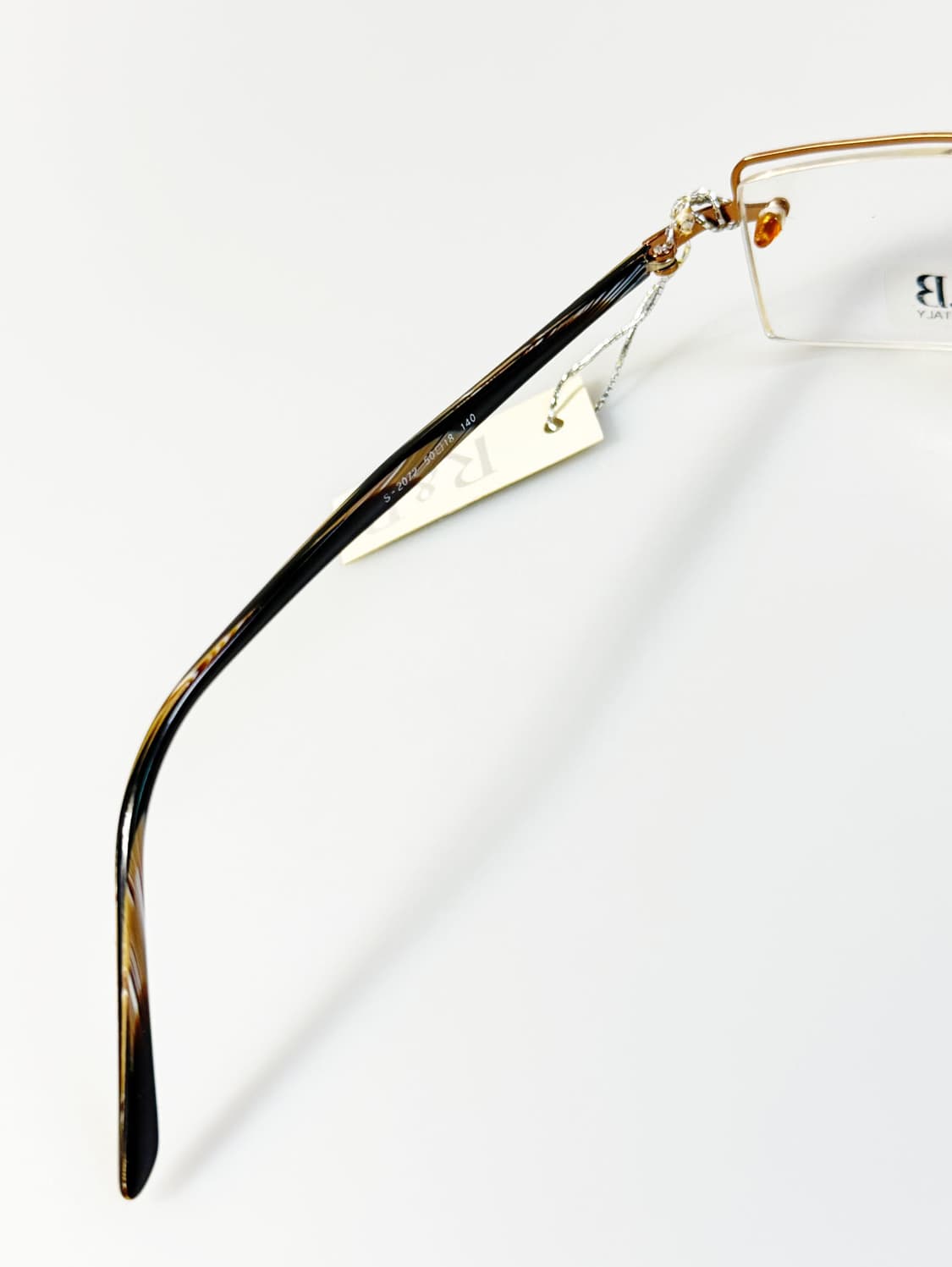 R&B EYEWEAR 골드 반무테 스퀘어 메탈 빈티지 안경 상품이미지7