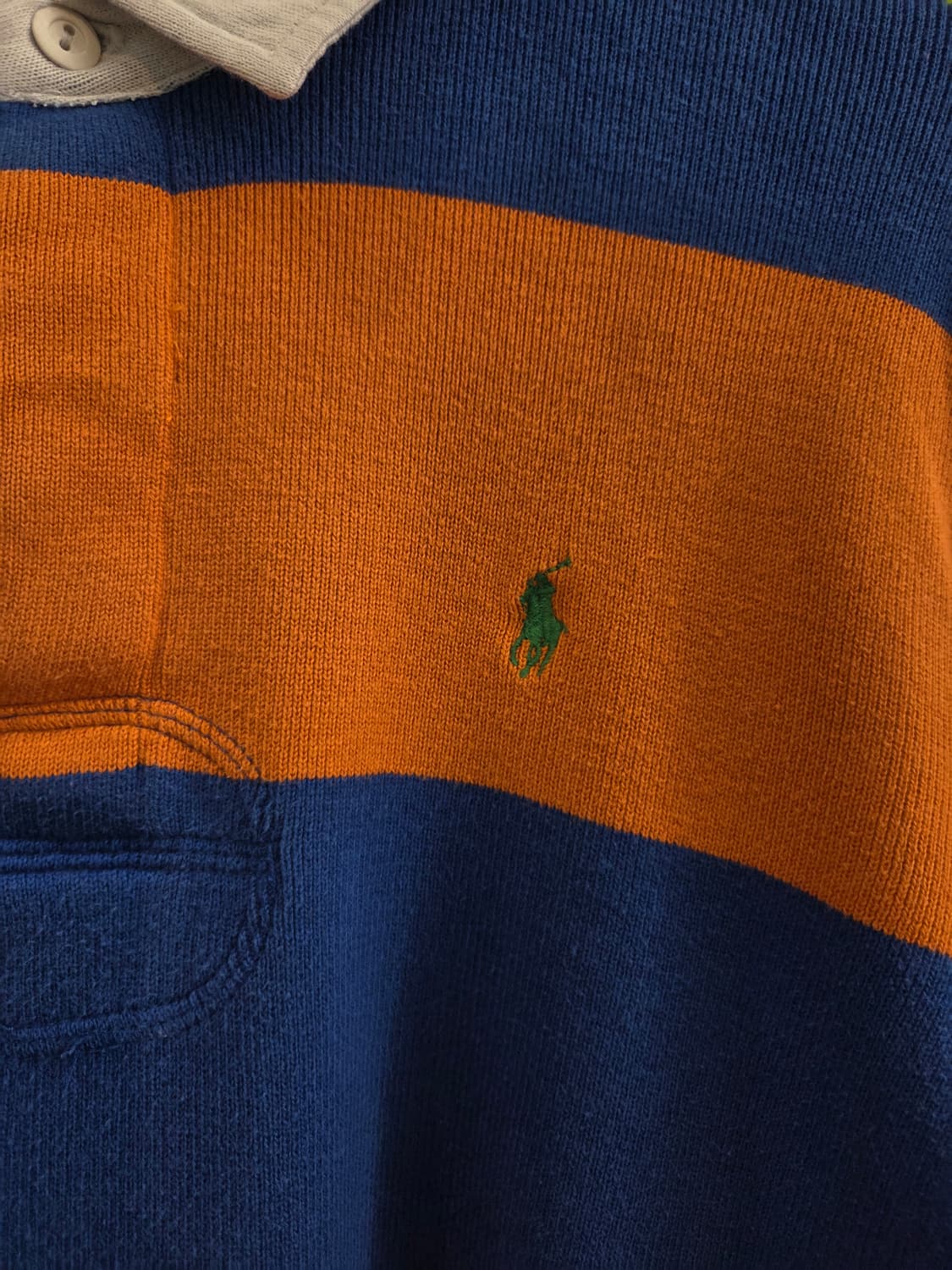 Polo 폴로 오렌지 스트라이프 럭비티 상품이미지4