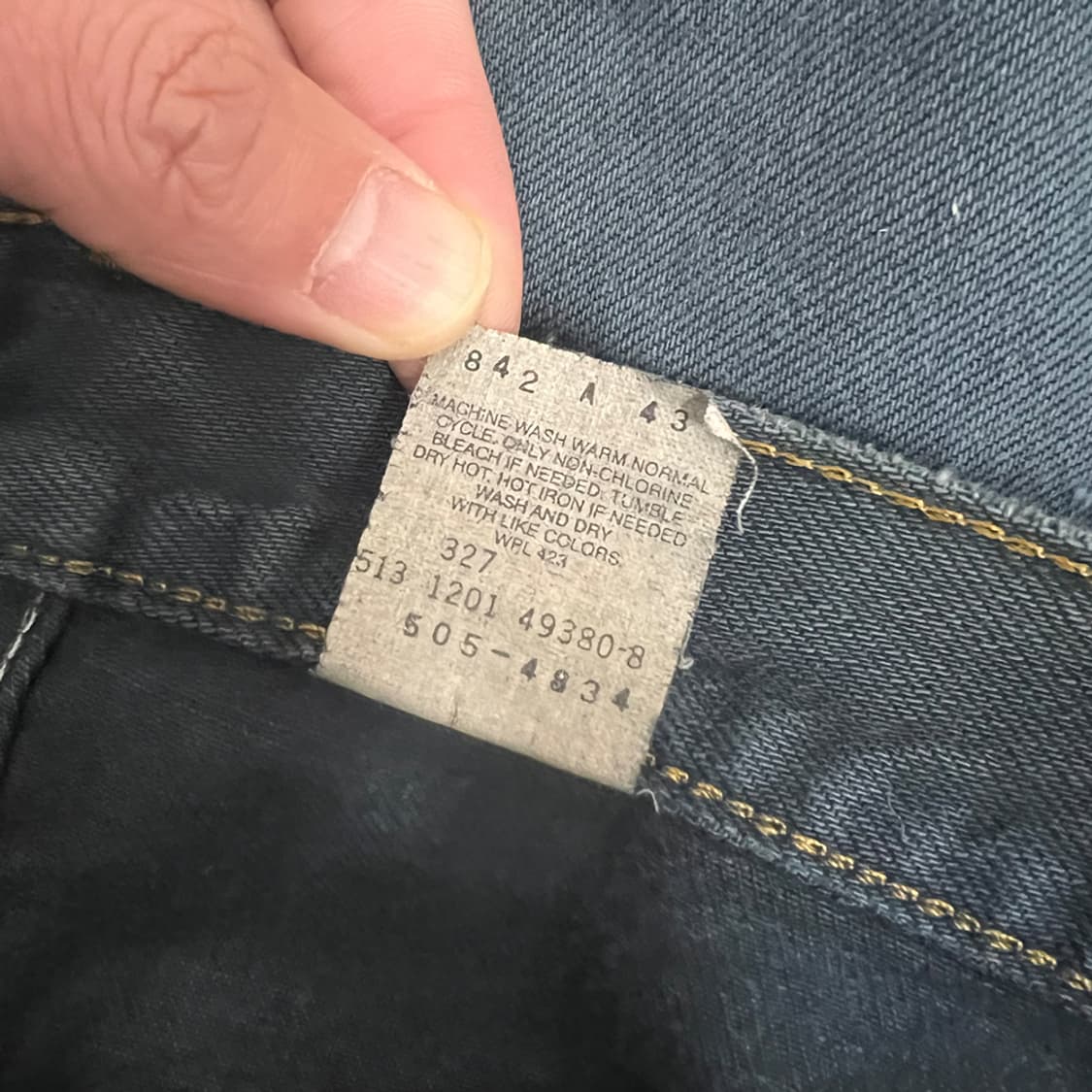 00s USA 리바이스 505 빈티지 워싱 코튼 팬츠 34 상품이미지6