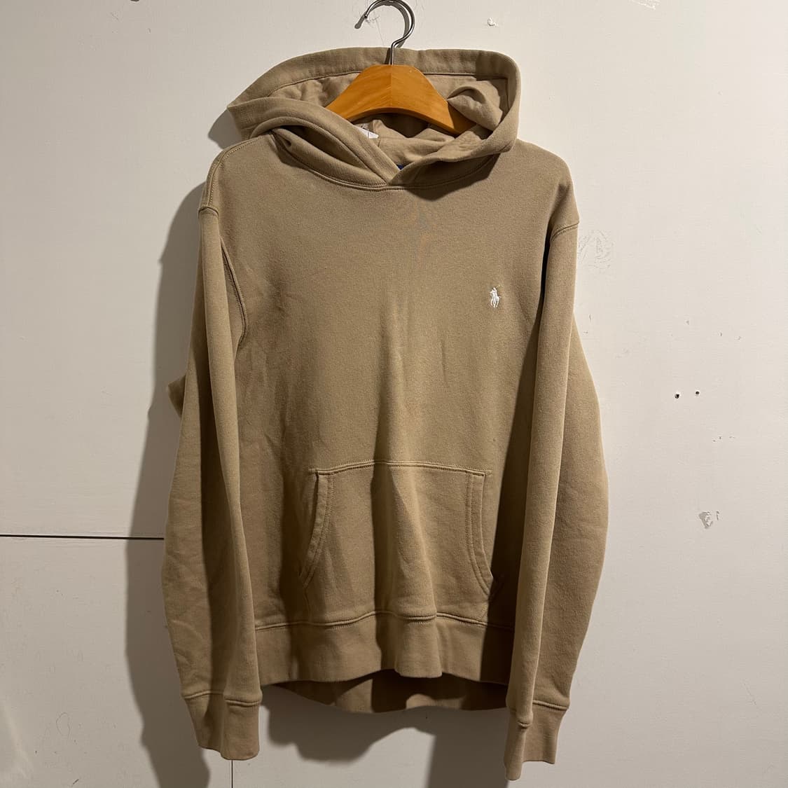 폴로 랄프로렌 베이지 후드티 상품이미지1