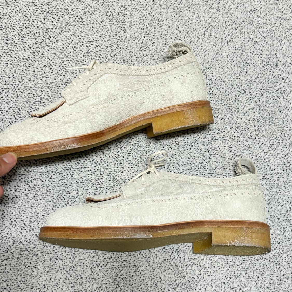 Hender Scheme 핸더 스킴 스웨이드 레더 브로그 상품이미지3