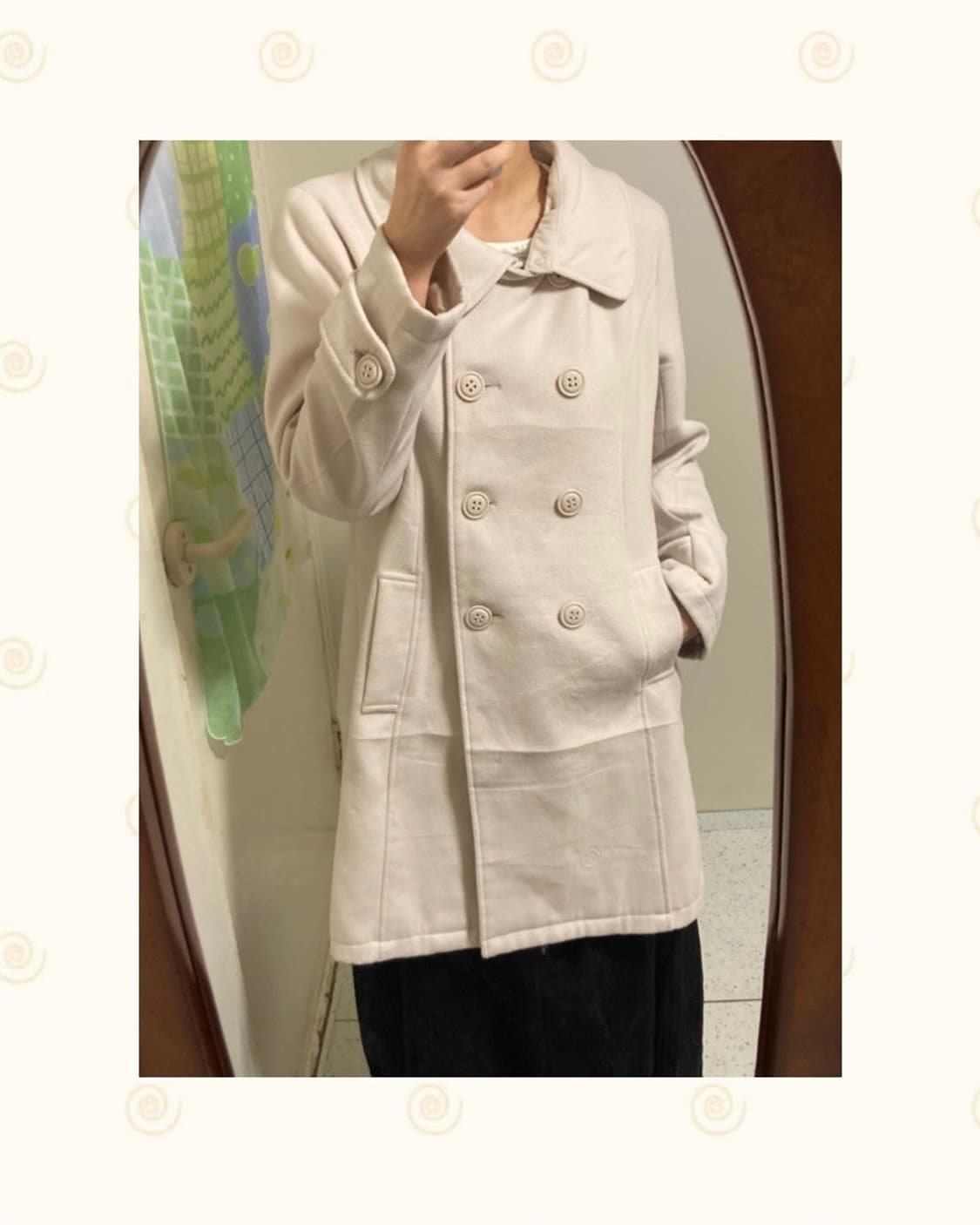 둥근카라 롱 코트 상품이미지1