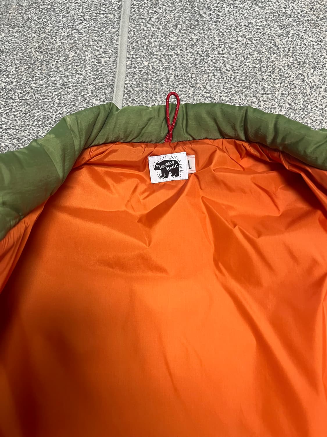 [워킹베어] 패딩 베스트 - 카키 상품이미지3