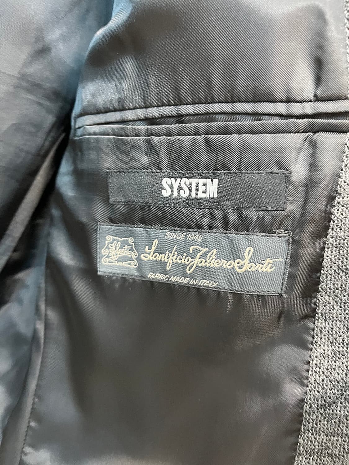 105) 시스템옴므 그레이 울자켓  상품이미지6