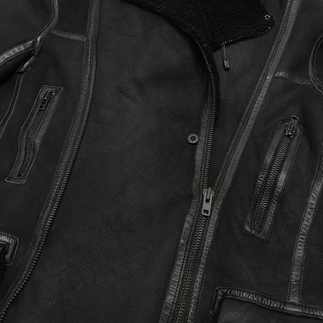 올세인츠 올세인트 후드 무스탕 라이더 자켓 xl 100~105 상품이미지6