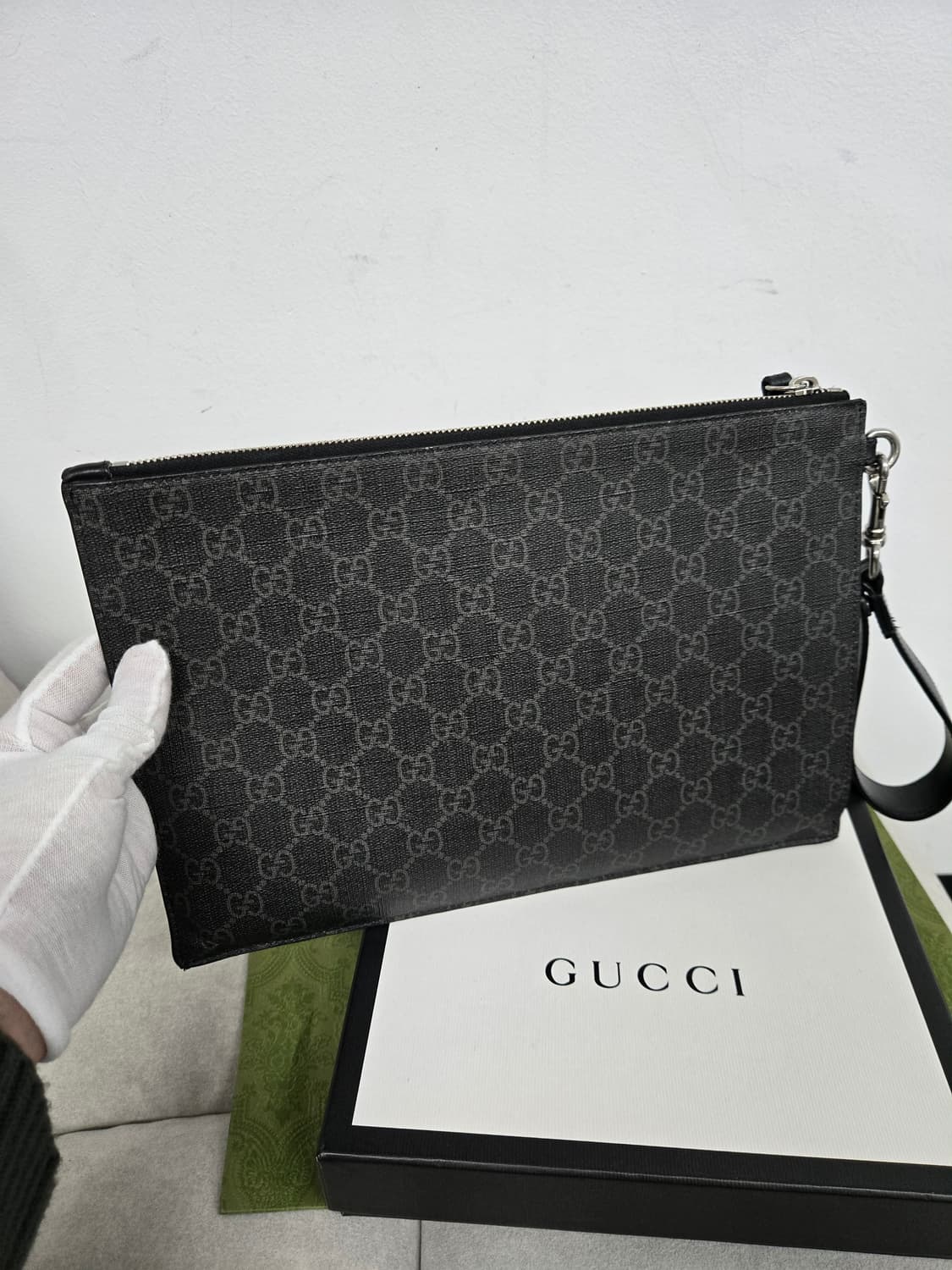 [보증서 정품] 구찌 킹스네이크 클러치백 상품이미지5