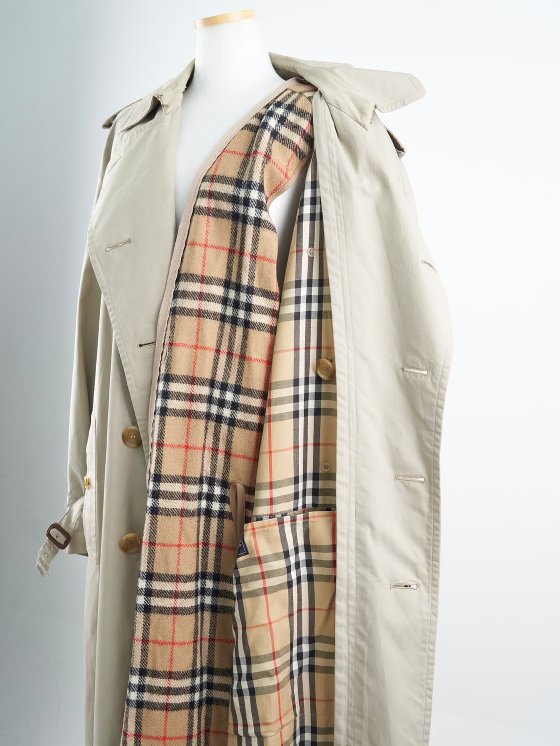 Burberry 90’s 21 싱글 래글런 트렌치 코트 상품이미지4