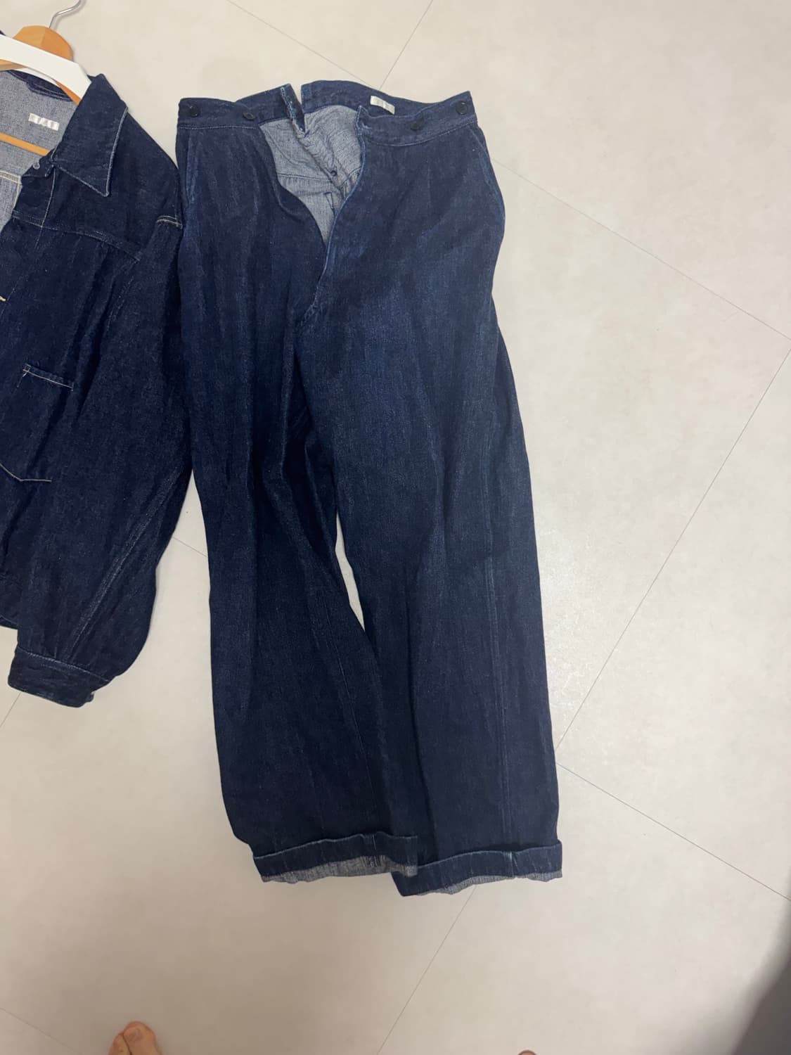 코모리 데님 셋업 상품이미지2