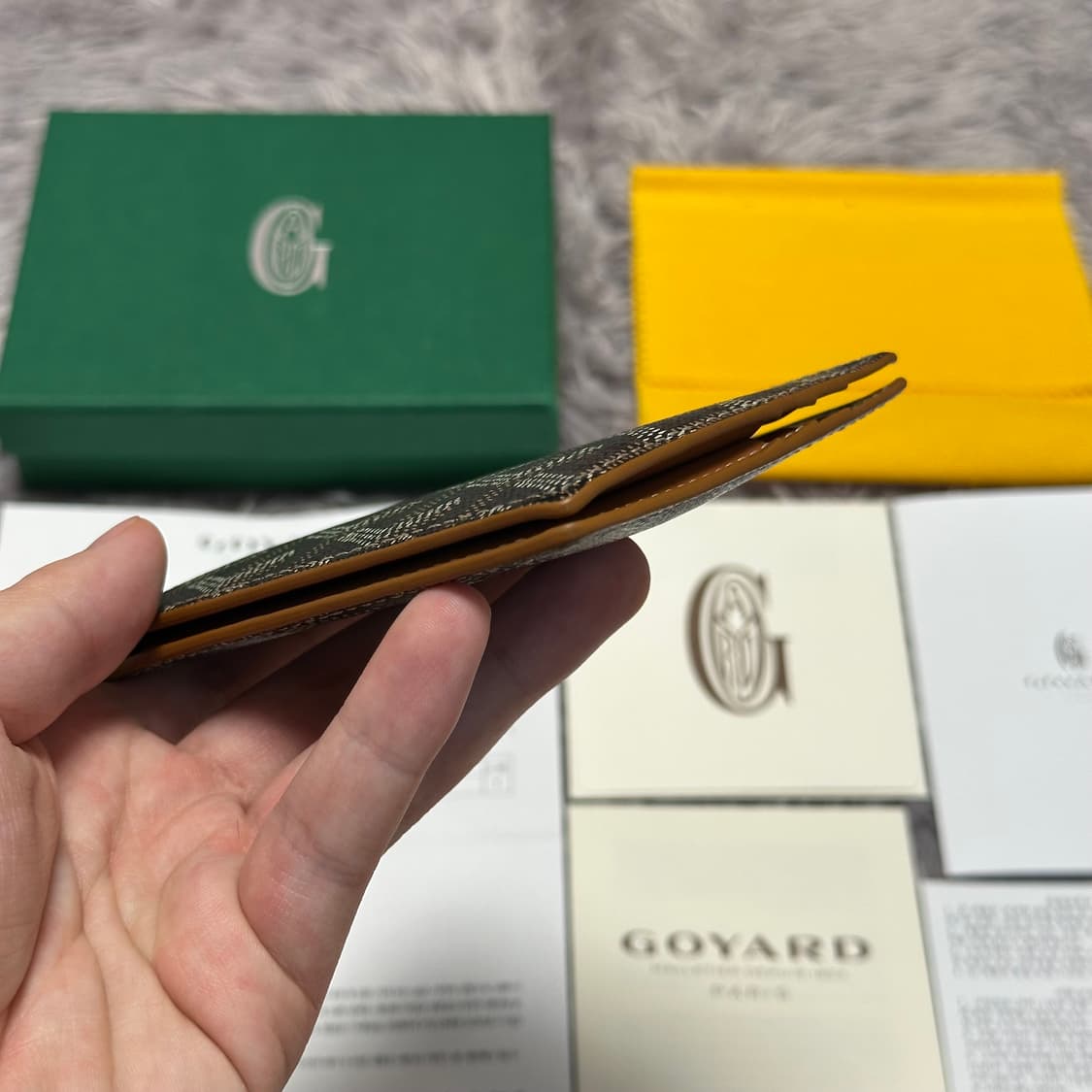 [풀구성] 고야드 생토마 머니클립 반지갑 블랙탄 상품이미지7