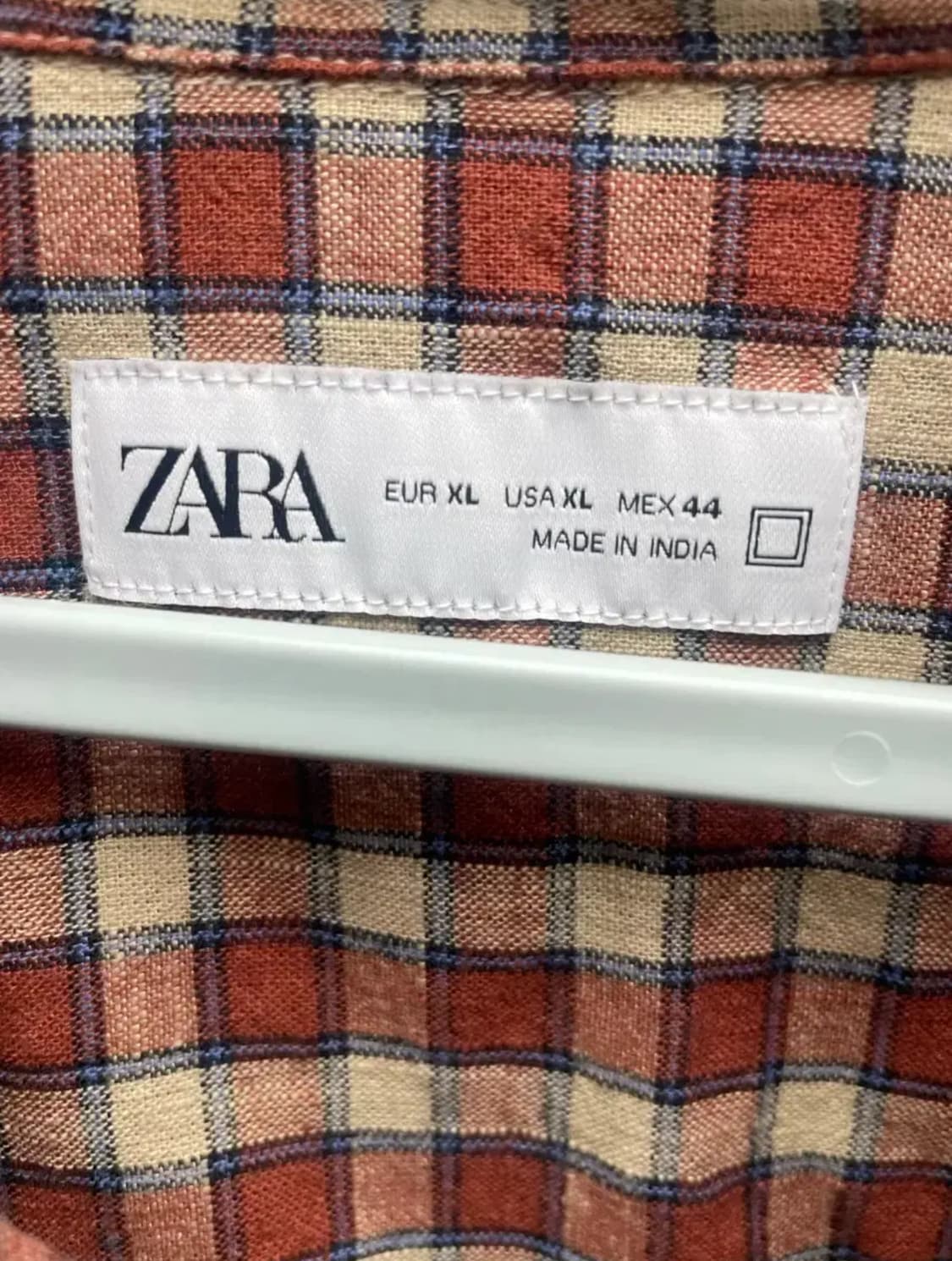 자라 반팔 체크셔츠 XL 상품이미지3