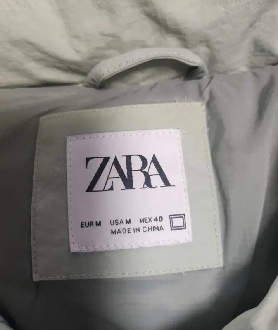 자라 워싱민트 패딩 상품이미지6