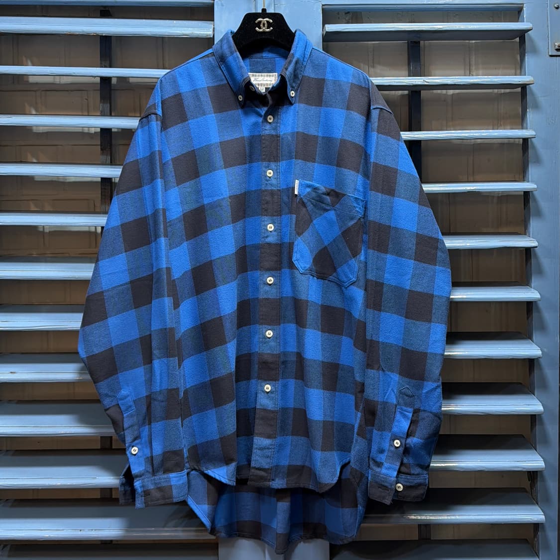 버버리 오리지널 영국제 빈티지 체크셔츠 상품이미지1
