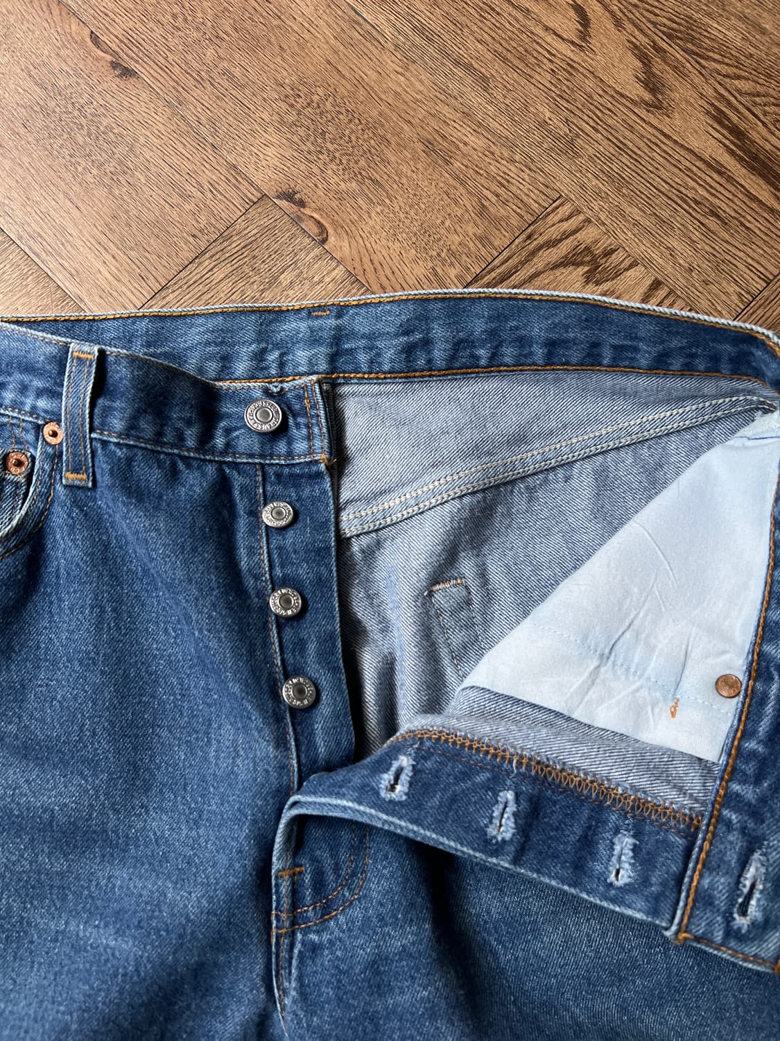 [34]90's 리바이스 501 Made in USA 데님 팬츠 S25 상품이미지5