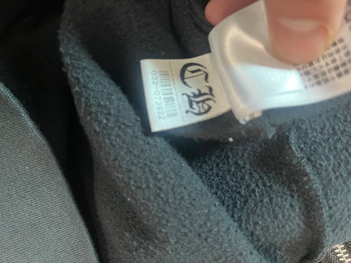 크롬하츠 멀티 컬러 크로스 플리스 집업 후드집업L 상품이미지5