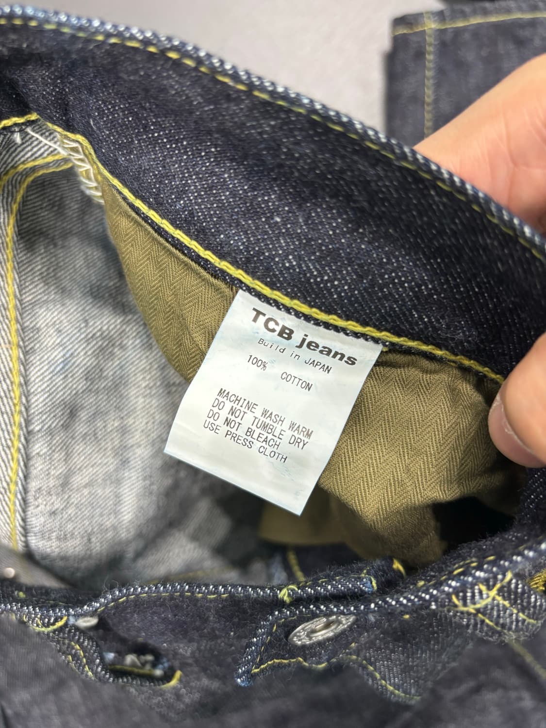 TCB S40's Jeans one wash 셀비지 데님 상품이미지7