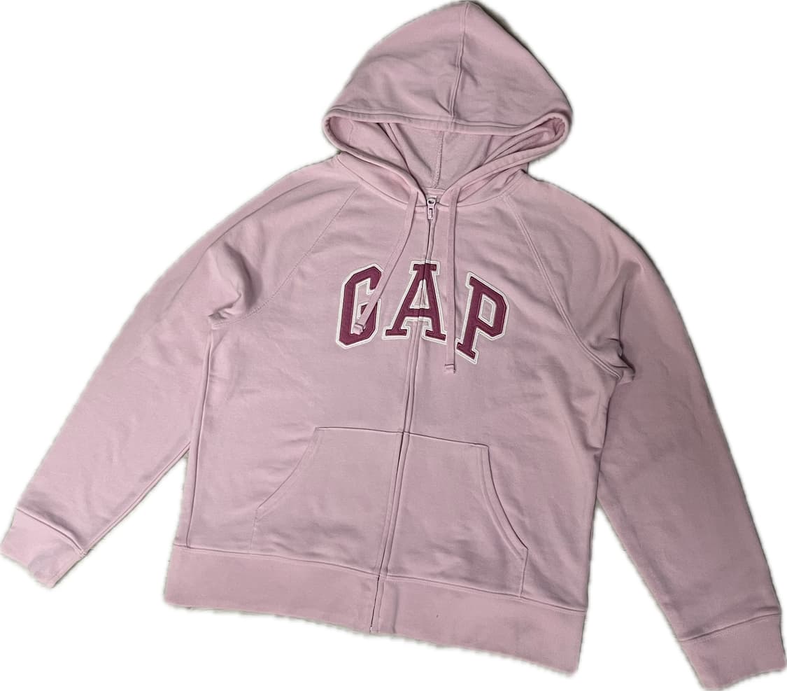 GAP 갭 핑크 로고 후드집업 상품이미지1