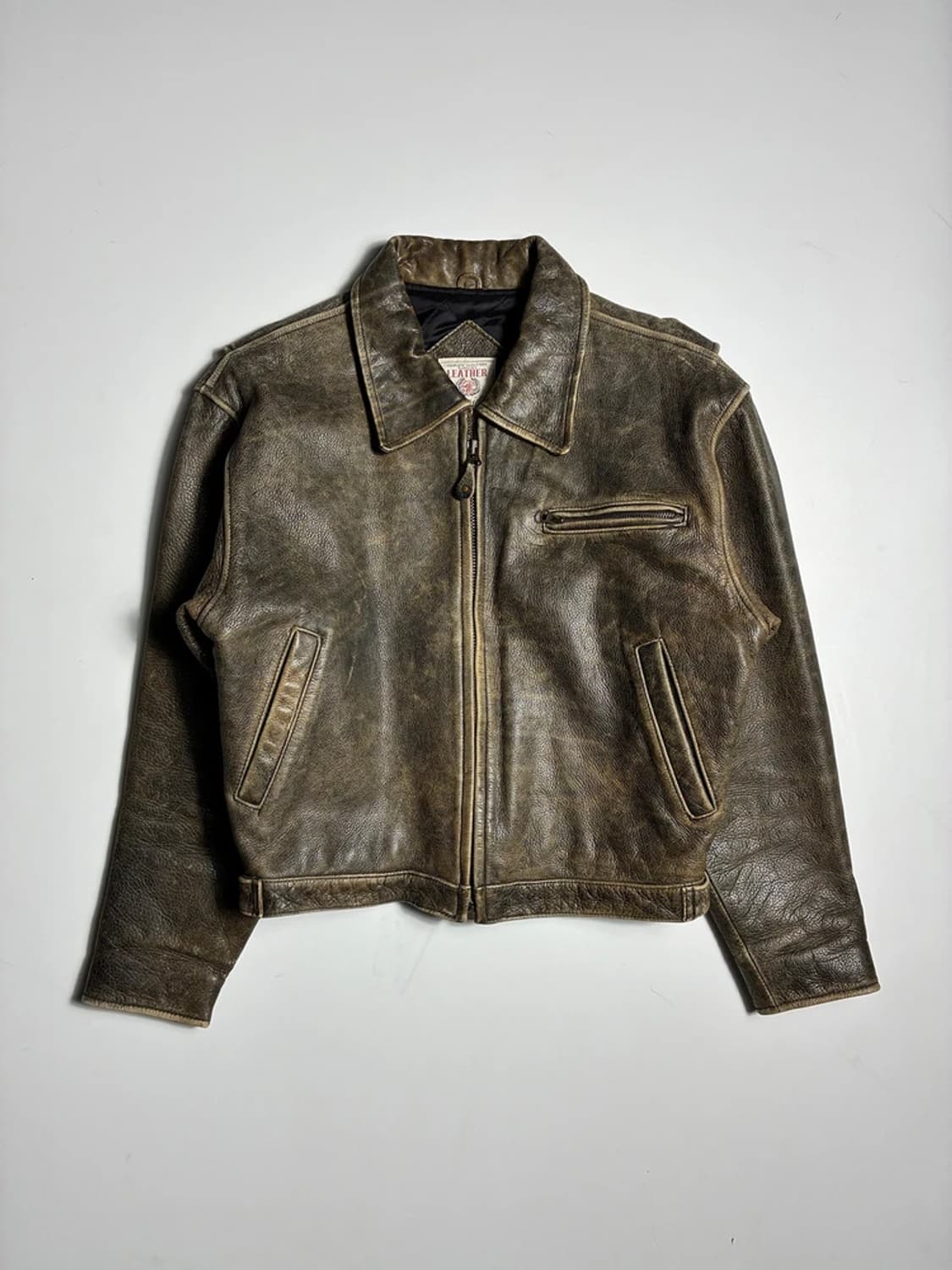Selected Japanese 브라운 레더 블루종 자켓 R1993 상품이미지1
