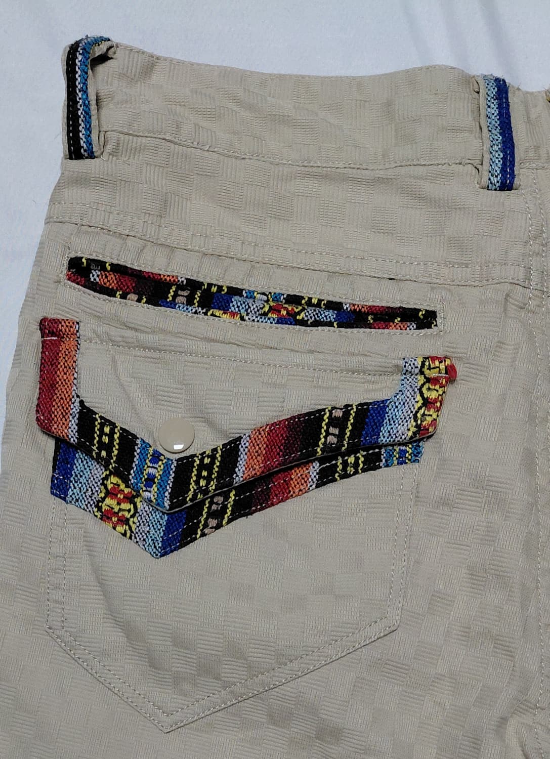 [M] TOMT JUNIOR 에스닉 포인트 체크 텍스처 하프 팬츠 상품이미지9