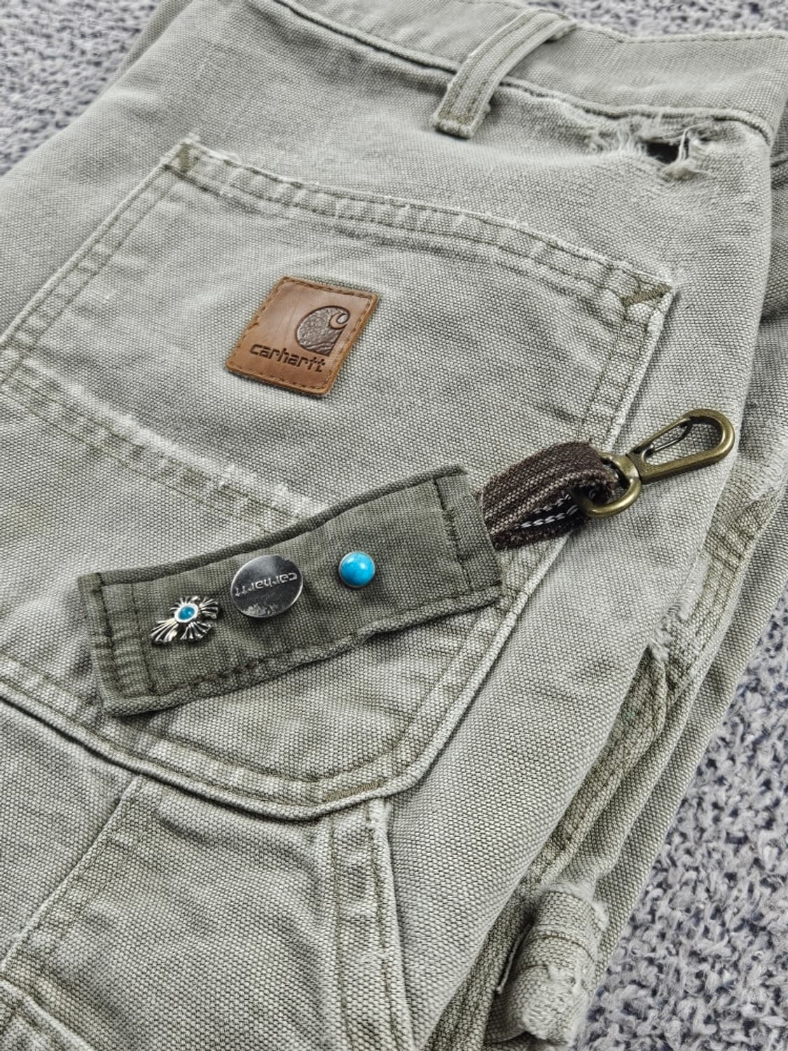 칼하트 버튼 핸드메이드 커스텀 카라비너 키링 ( OS ) / 10891 상품이미지6