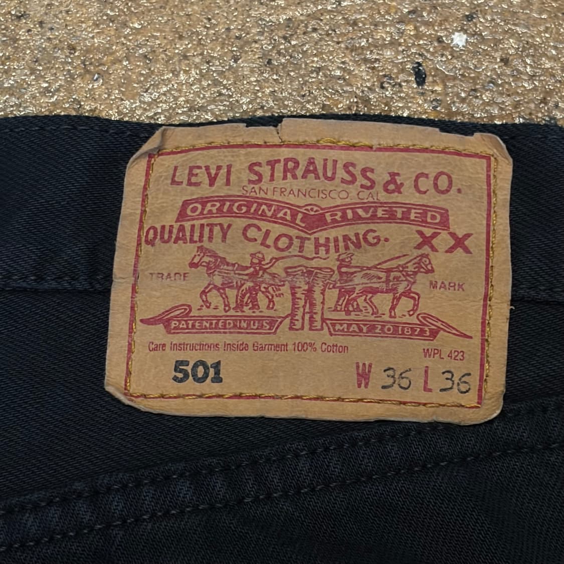 90s Made in UK 미국 빈티지 리바이스 501 블랙진 청바지 상품이미지7