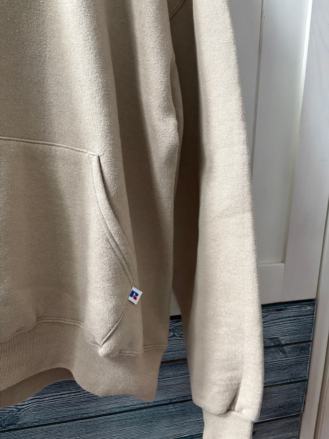 80s 미제 usa 러셀 후드 베이지 라지 사이즈 L 상품이미지2