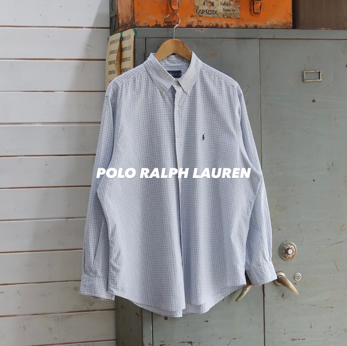 (착용컷) 폴로 랄프로렌 체크 셔츠 (남성용 105) 상품이미지1