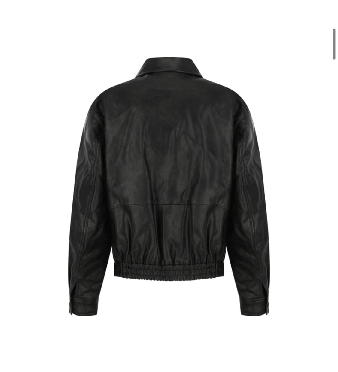 아모멘토 25FW 비건 레더 블루종 S 사이즈 판매 상품이미지4