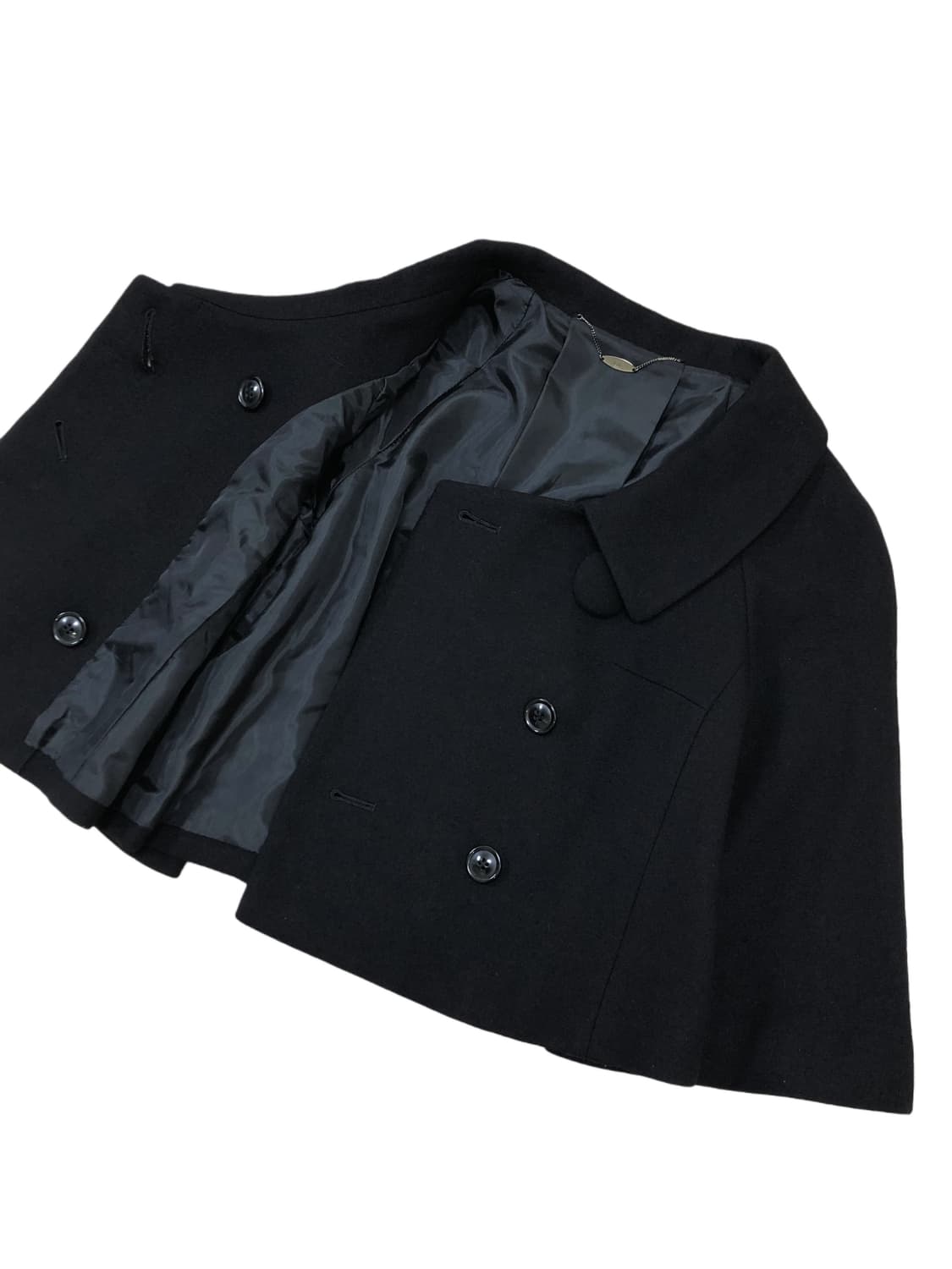  ef-de 울 앙고라 혼방 블랙 숏재킷 코트 상품이미지9