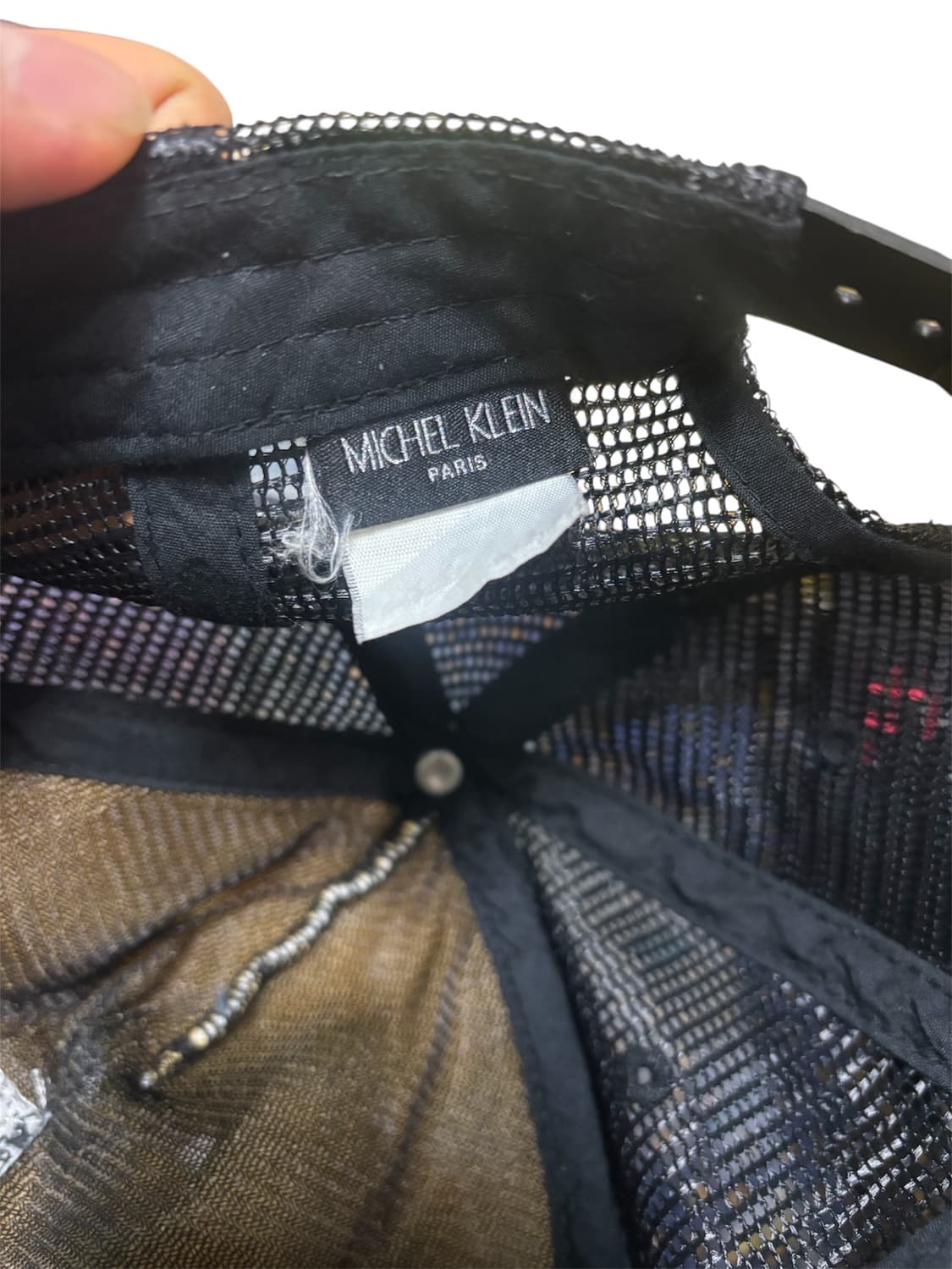 [MICHEL KLEIN] 빈티지 미셸클랑 뉴욕 블랙 엔 화이트 매쉬캡 상품이미지3