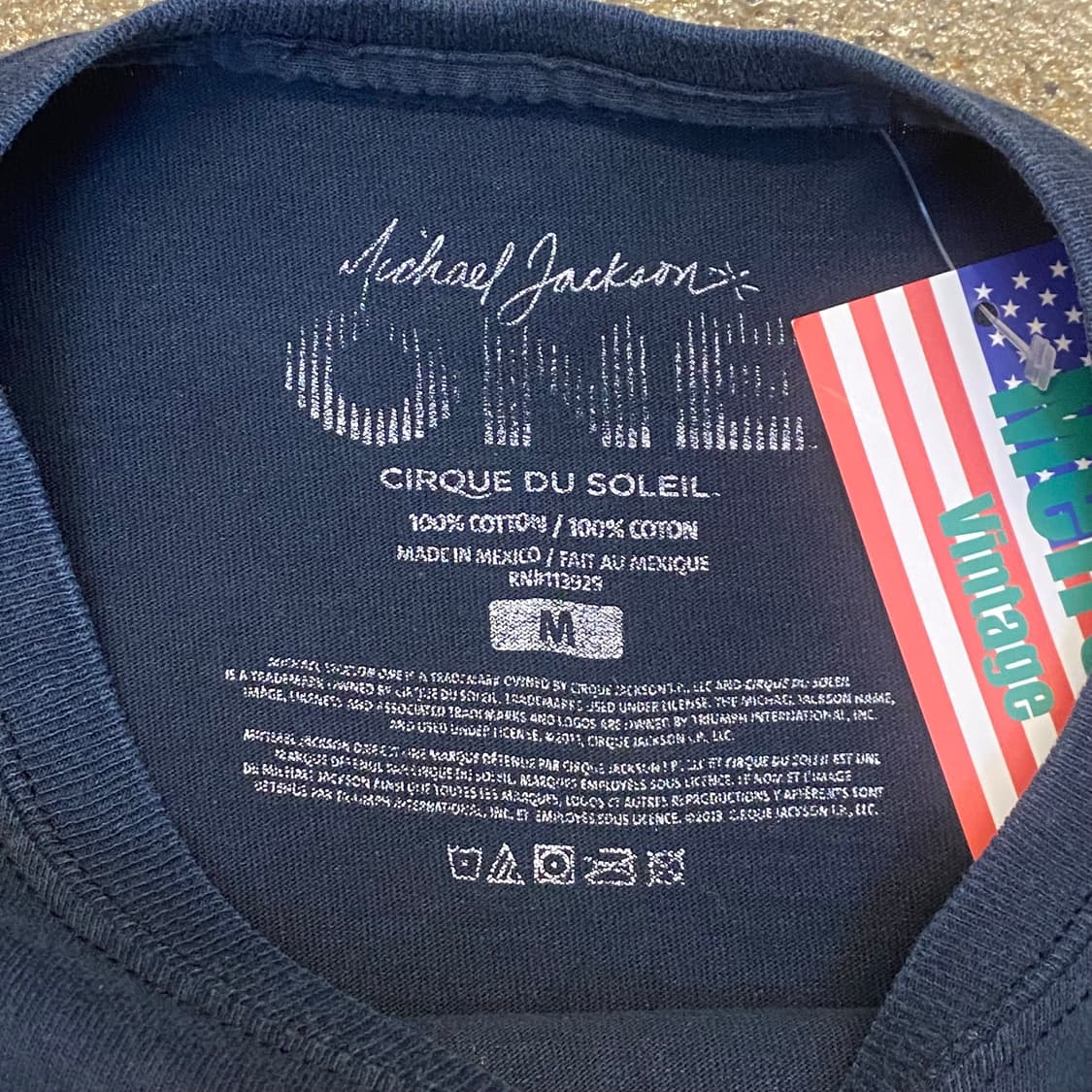 미국 빈티지 마이클 잭슨 공식굿즈 프린팅 반팔티 락티셔츠 상품이미지4