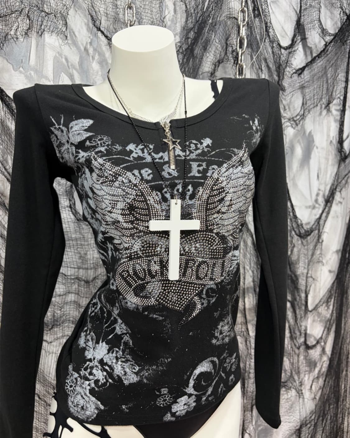 punk rock&roll cubic long sleeve 상품이미지3