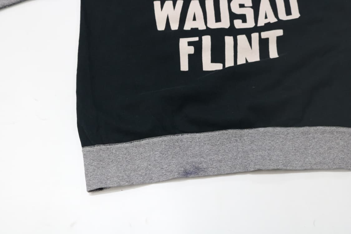 Paopao Wear 빈티지 미시간 모터사이클 배색 래글런 맨투맨 (F) 상품이미지7