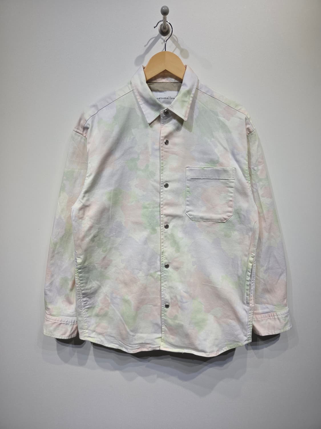 Customellow 커스텀멜로우 파스텔 카모 스냅 셔츠 상품이미지2