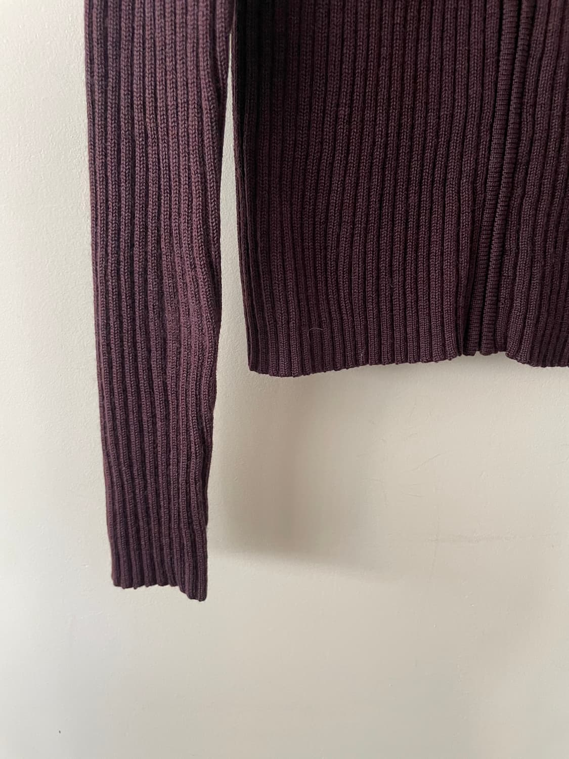 vintage merino wool zip-up cardigan 상품이미지4