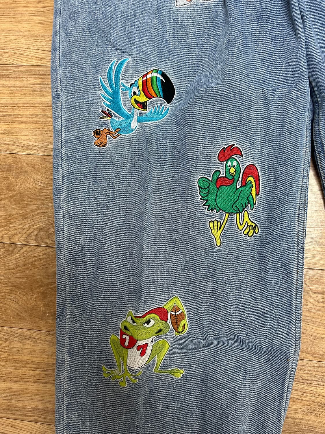 위캔더스 자수 데님 상품이미지3