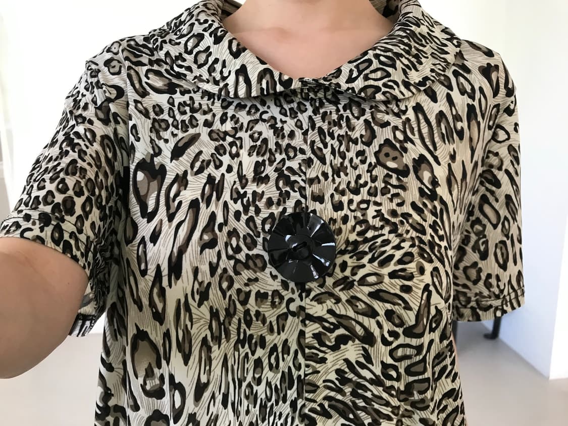 vintage leopard pattern top 상품이미지4