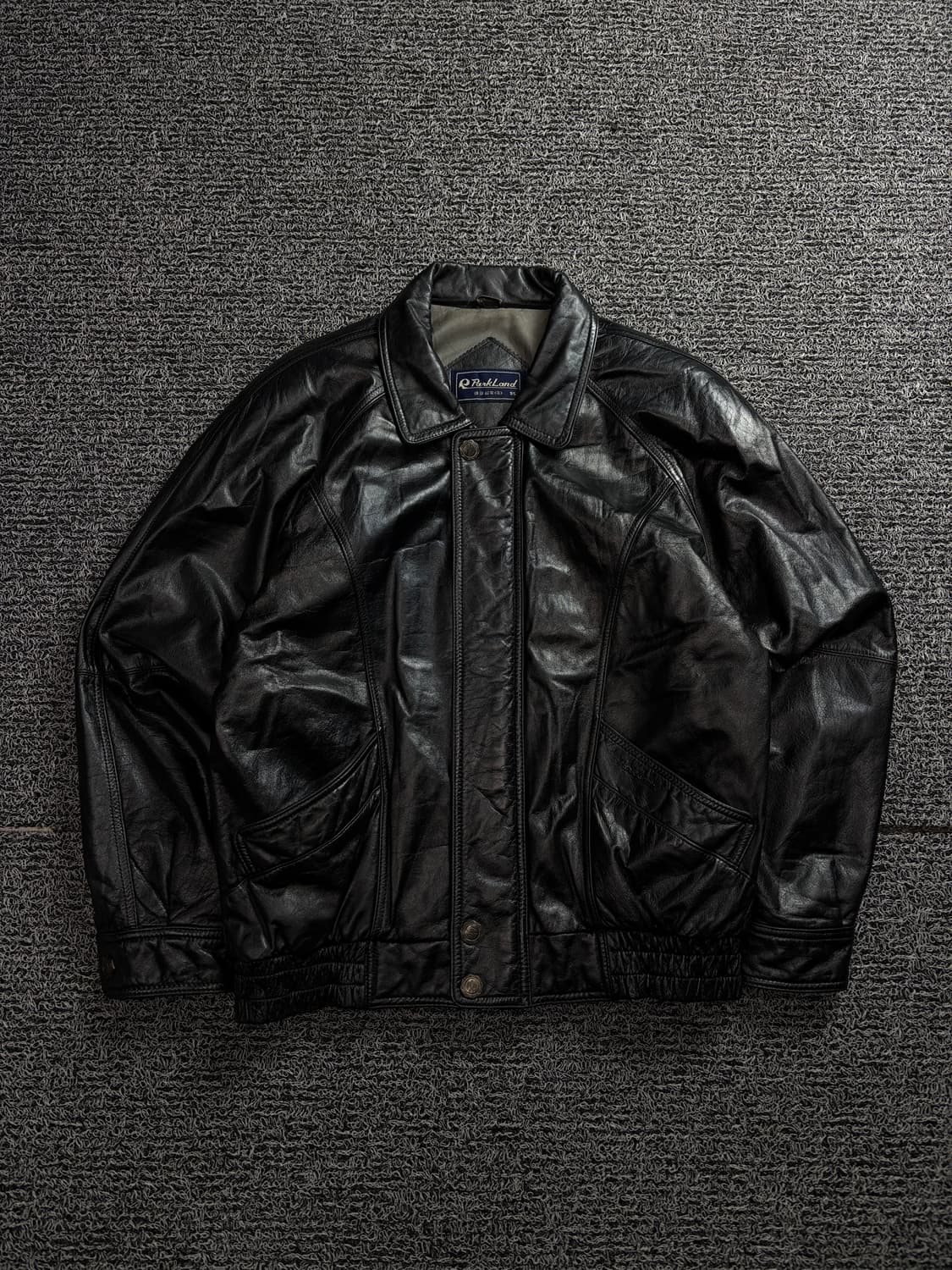 90s PARKLAND 빈티지 카우하이드 레더 봄버 자켓 1641 상품이미지2