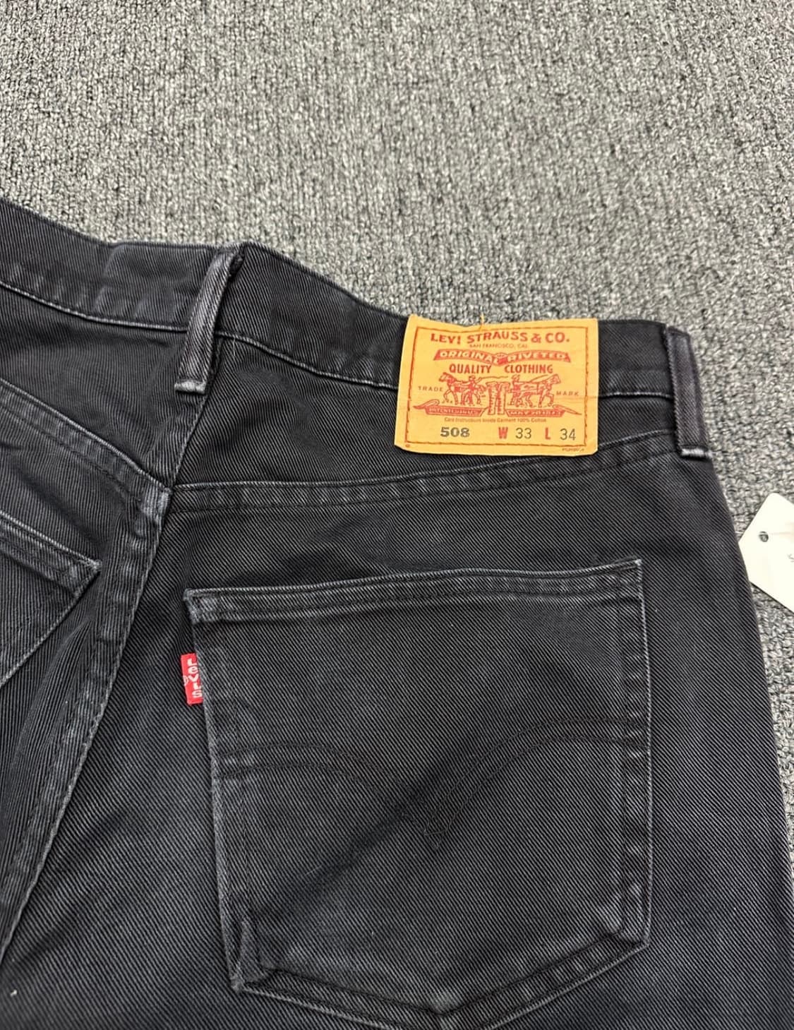 00s 리바이스 508 블랙진 데님팬츠 상품이미지2