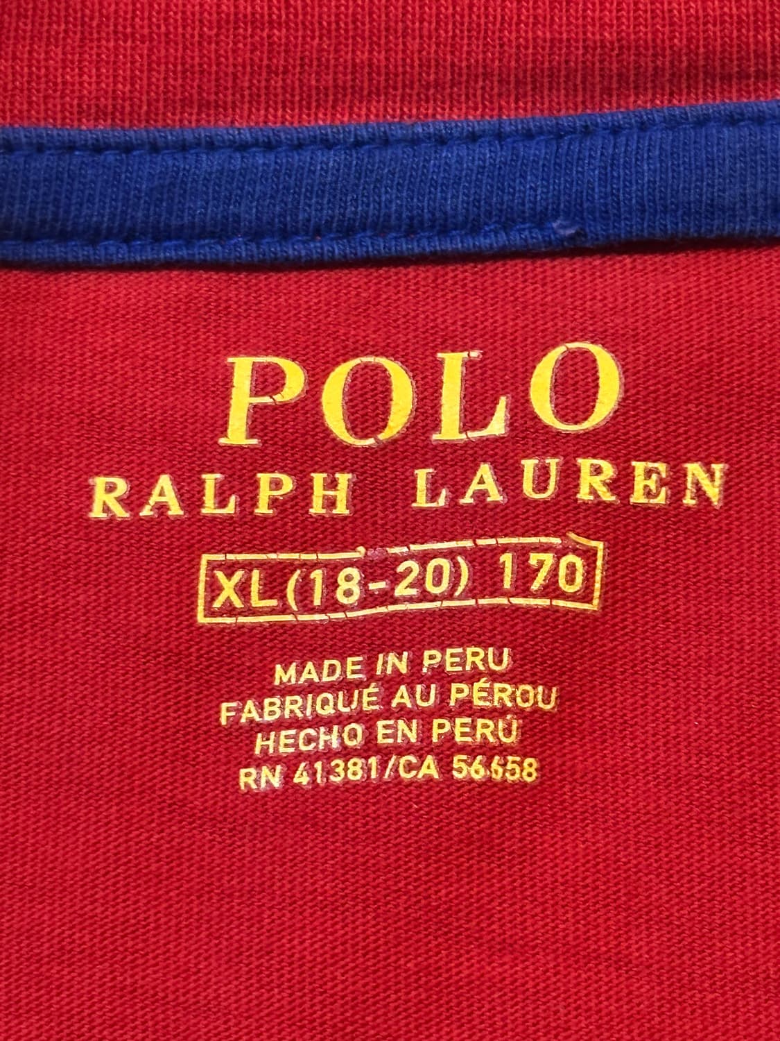 폴로 랄프로렌 사이드라인 로고 롱슬리브 긴팔 레드 상품이미지4