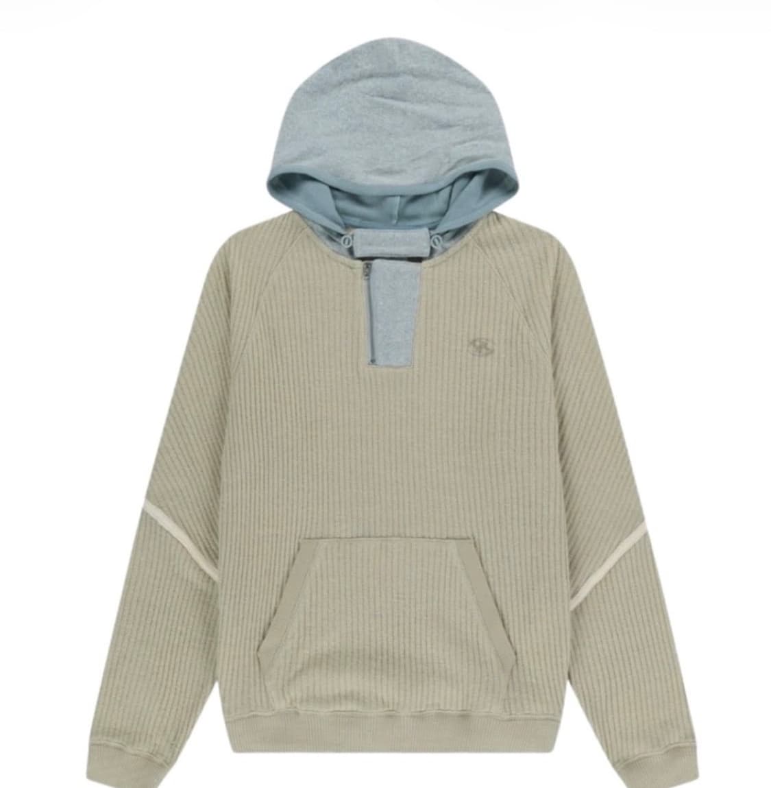 산산기어 리브드 후드 니트 베이지 1사이즈 상품이미지1