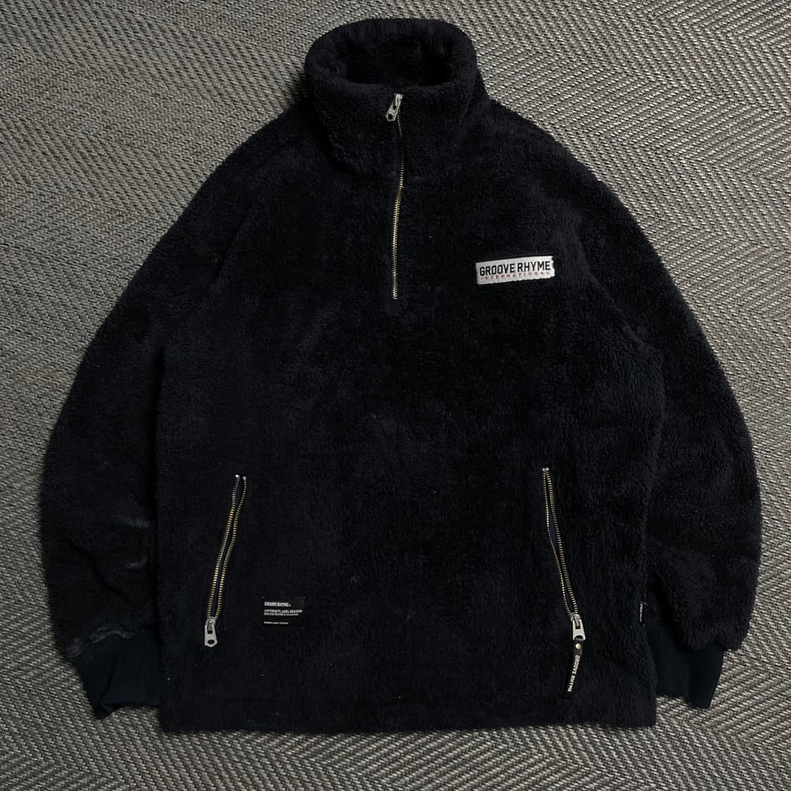 Groove Rhyme 하이넥 쉐르파 플리스 아노락 반집업o 5273 상품이미지3