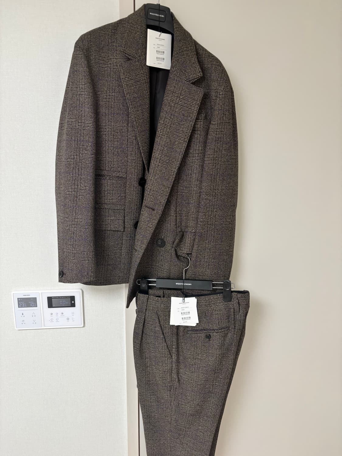 22fw 우영미 메인체크 셋업 상품이미지3