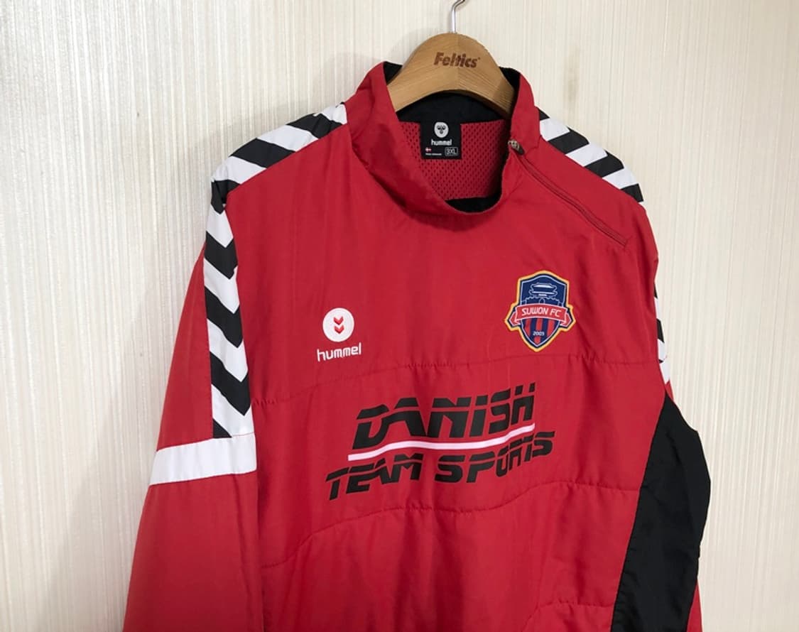 K리그2 험멜 수원FC 웜업 풀오버바람막이 3XL 상품이미지5